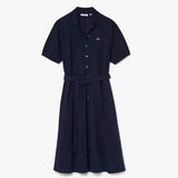 Front view of Lacoste luxury clothing with logo-detail design