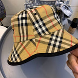 Side view of Burberry unisex cap