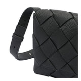 Close-up of Bottega Veneta cross body bags hardware and fine stitching