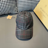 Close-up detail view of Burberry unisex cap