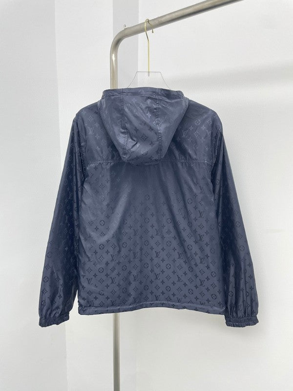 Back view of Louis Vuitton luxury clothing with tailored silhouette
