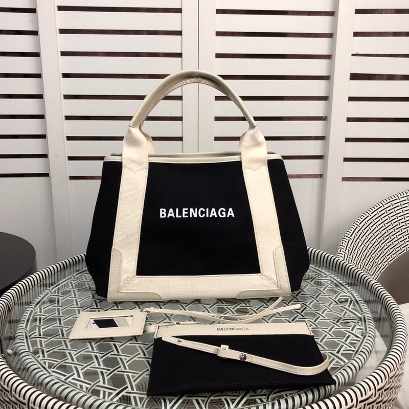 Front view of modern sleek women's handbag – women's designer-style accessory
