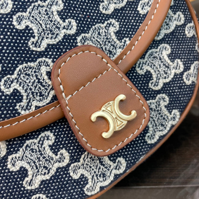 Front view of refined structured women's handbag – women's everyday handbag