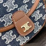 Front view of refined structured women's handbag – women's everyday handbag
