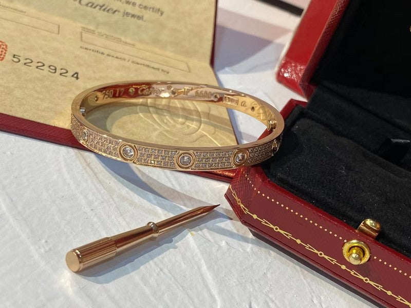 Close-up detail view of Cartier unisex jewelry piece