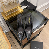 Saint Laurent luxury shoes detail shot