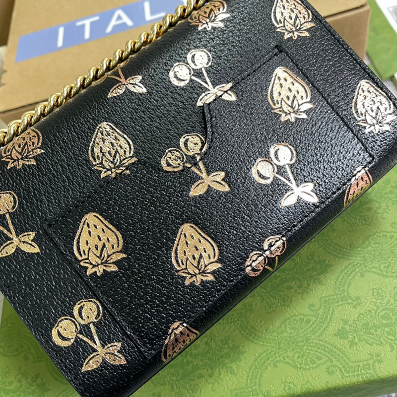 Side profile of elevated signature women's handbag – women's designer-style accessory
