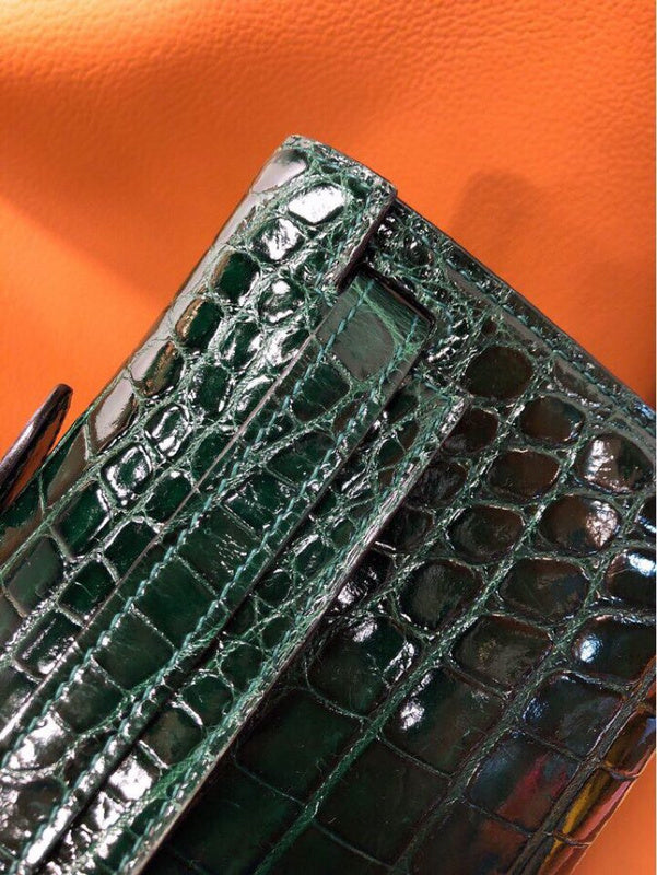 Side view of curated structured handbag