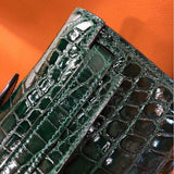 Side view of curated structured handbag