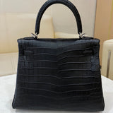 Close-up detail of sleek bag design