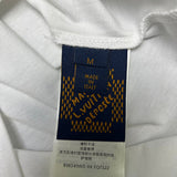 Close-up detail shot of Louis Vuitton cotton t-shirt with streetwear-inspired cut