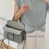  clean-lined shopper bag styled with outfit 12