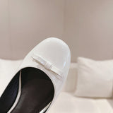Close-up of Prada shoes craftsmanship