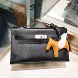 Poised bag shown from front angle