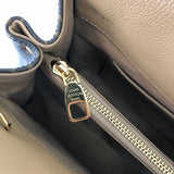 Front view of chic signature women's handbag – women's luxury handbag