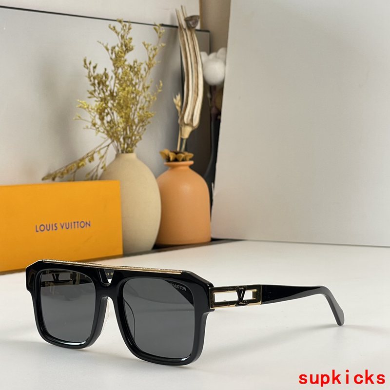 Side view of Louis Vuitton unisex sunglasses