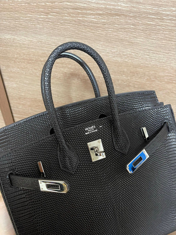 Side view of modernist structured handbag