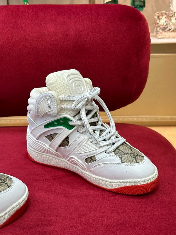 Gucci stone beige luxury sneakers view 8 classic court silhouette