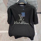 Front view of Louis Vuitton cotton t-shirt with logo-detail design