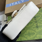 Back view of chic signature women's handbag – women's luxury handbag