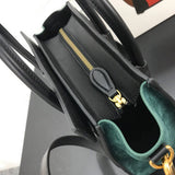 Front view of refined sleek women's handbag – women's designer-style accessory