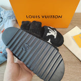 Louis Vuitton Nude Loafer Flats - Full Silhouette View