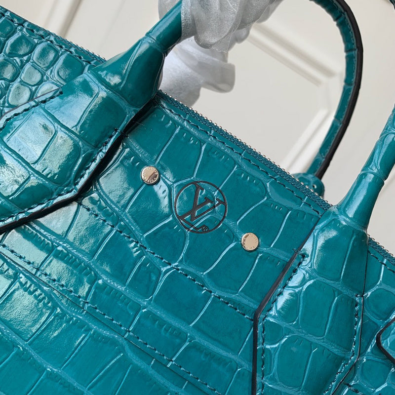 Top view of modern polished women's handbag – women's statement bag