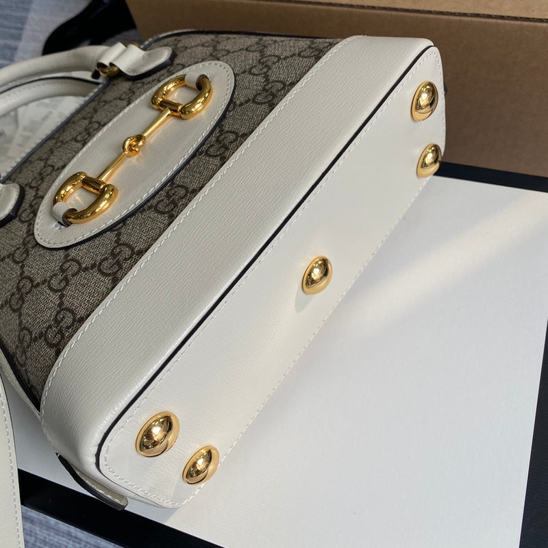 Interior view of structured chic women's handbag – women's statement bag
