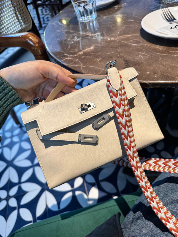 Close-up detail of graceful bag design