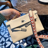 Close-up detail of graceful bag design