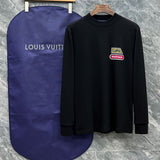 Front view of Louis Vuitton luxury clothing with everyday silhouette