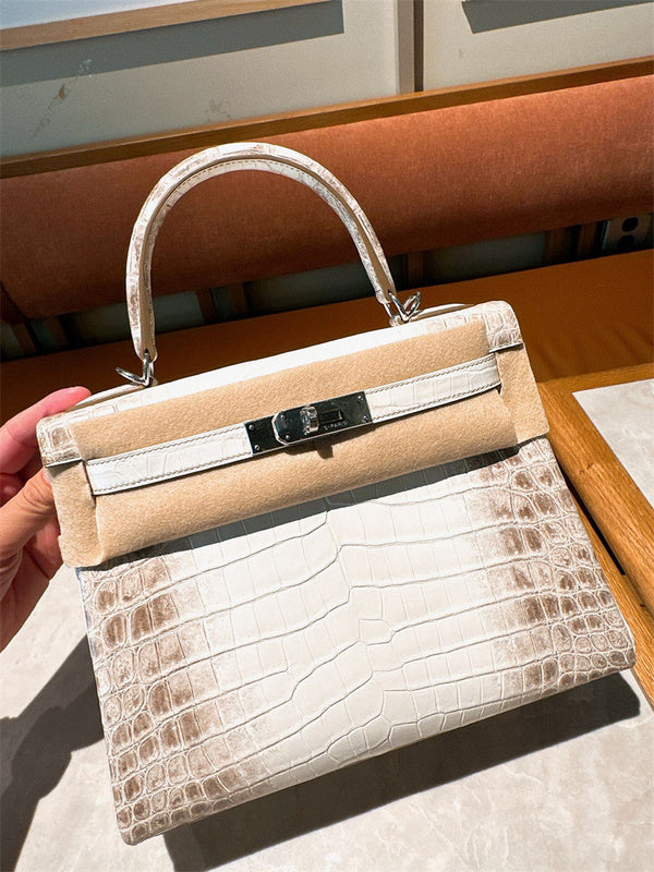 Side view of versatile structured handbag