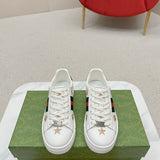 Gucci soft grey luxury sneakers view 7 bold athletic profile