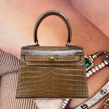 Close-up detail of classic bag design