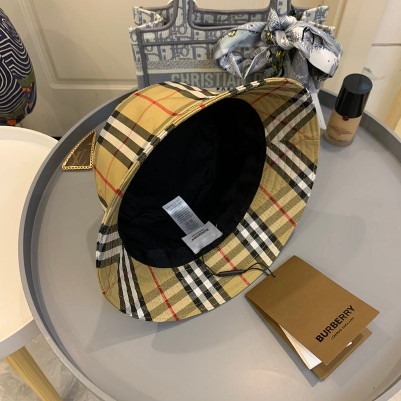 Side view of Burberry unisex cap