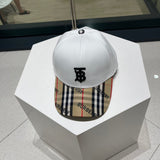 Close-up detail view of Burberry unisex cap