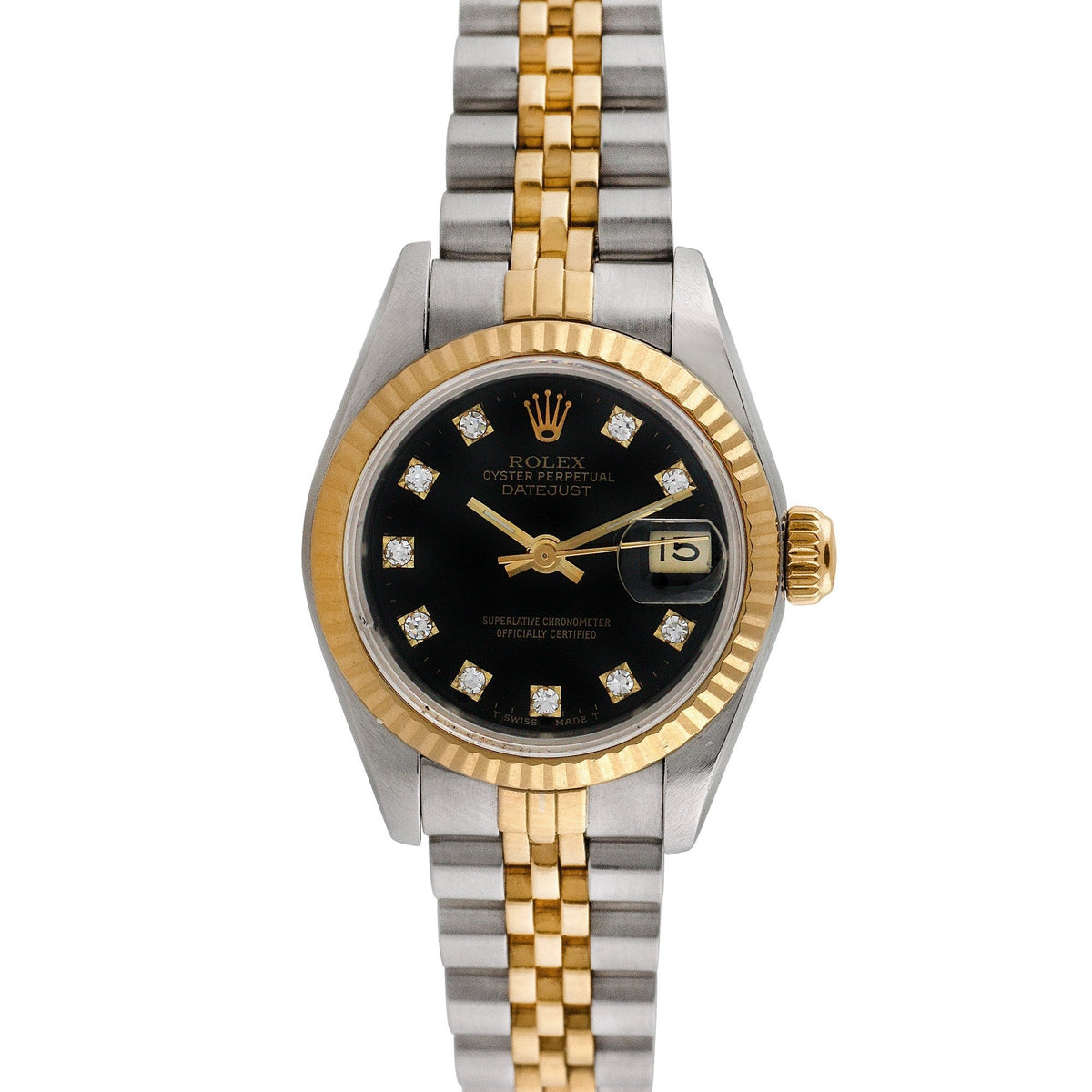 Side view of Rolex women's watch