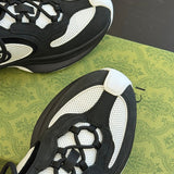 Gucci soft grey luxury sneakers view 6 premium leather build