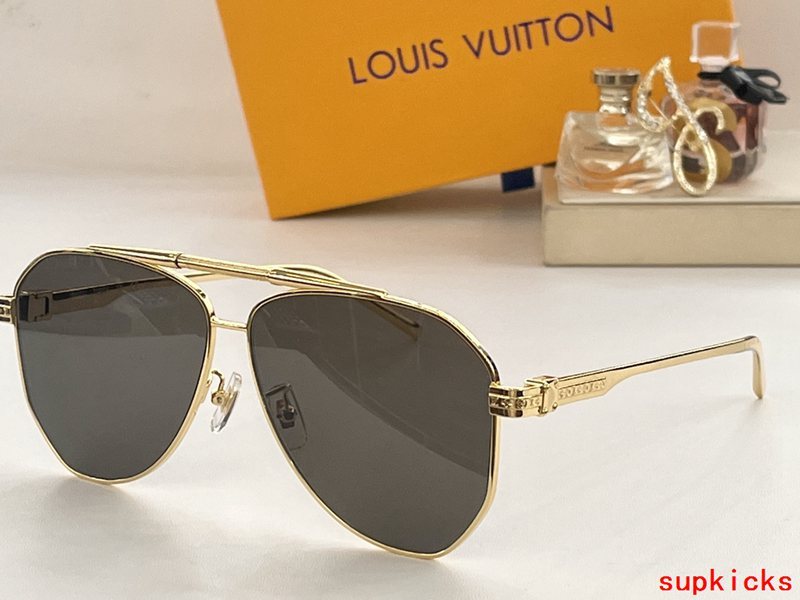Side view of Louis Vuitton unisex sunglasses