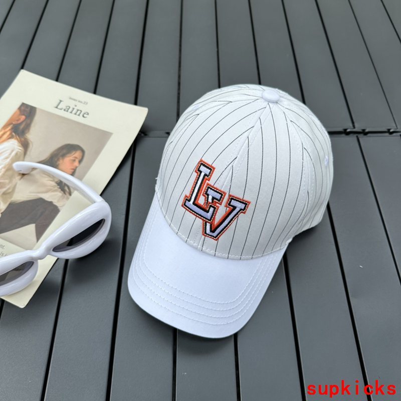 Close-up detail view of Louis Vuitton unisex cap