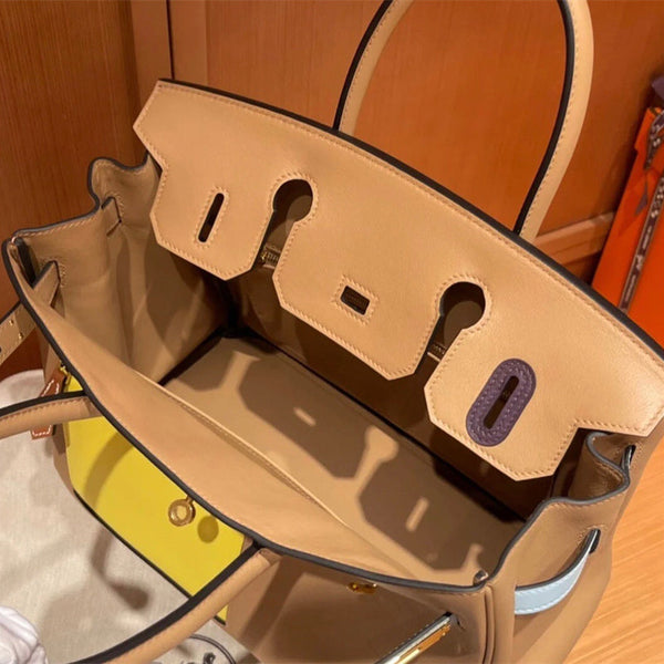 Close-up detail of balanced bag design