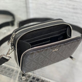 Top view of polished sleek women's handbag – women's designer-style accessory