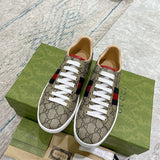 Gucci neutral cream luxury sneakers view 9 sleek tonal finish