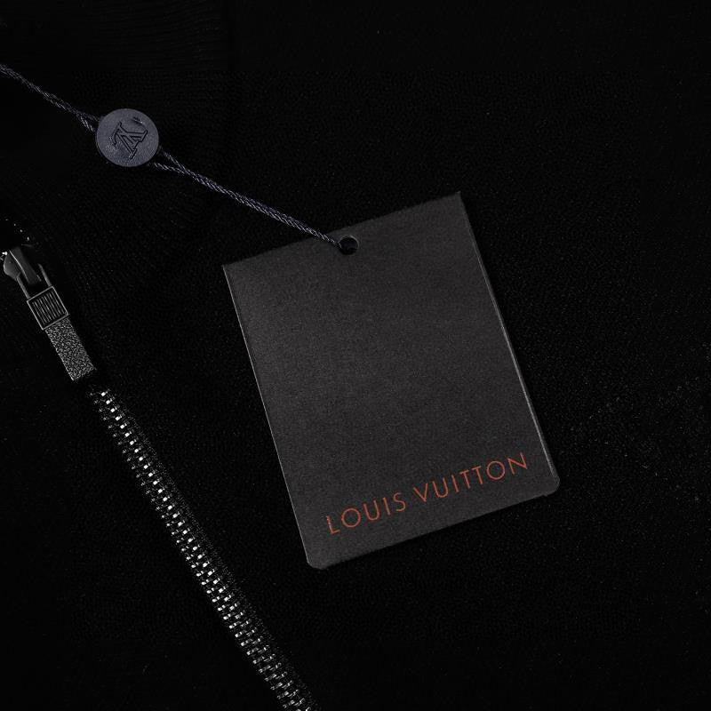 Side profile of Louis Vuitton luxury clothing with relaxed-fit cut