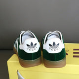 Gucci muted earth tones luxury sneakers view 5 heritage-inspired look