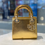 Close-up detail of polished sleek women's handbag – women's premium purse