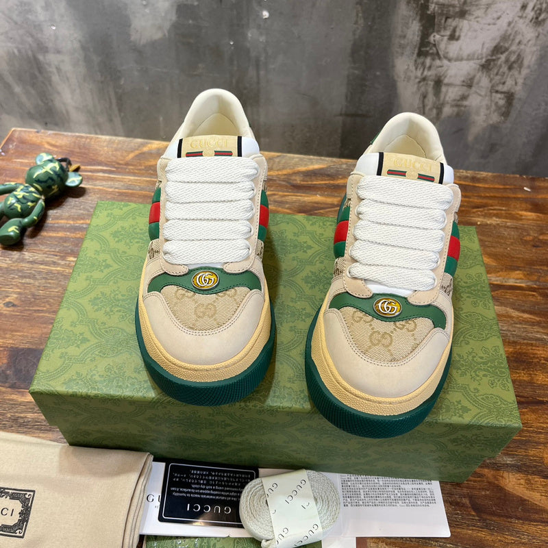 Gucci bold contrast luxury sneakers view 9 minimalist modern build