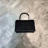 Understated Premium PU Leather Handbag - Chic Everyday Appeal | Women's Premium Handbag #849 - close-up detail shot (image 3) of designer-inspired handbag