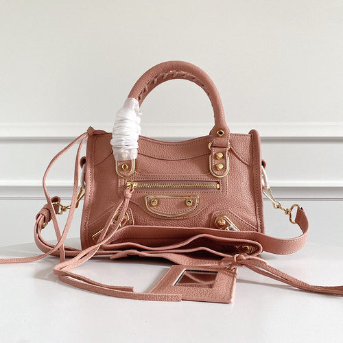 Zivas Charm Polished Finish Statement Handbag (Signature Shape & Finish) – Front View 2