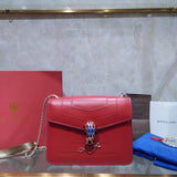 Polished Faux Leather Handbag - Everyday Elegance | Women's Fashion Handbag #1794 - front view (image 1) of designer-inspired handbag